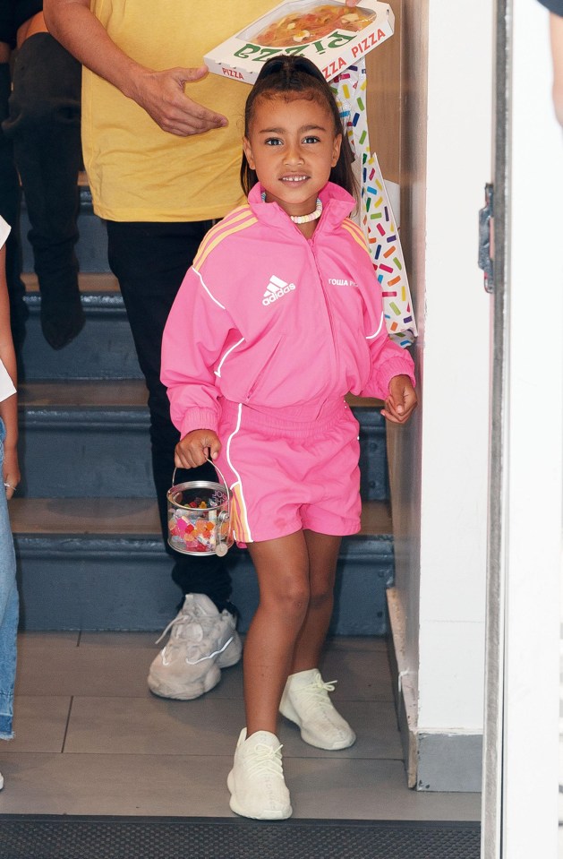 North wearing collaboration between Adidas x Gosha Rubchinskiy