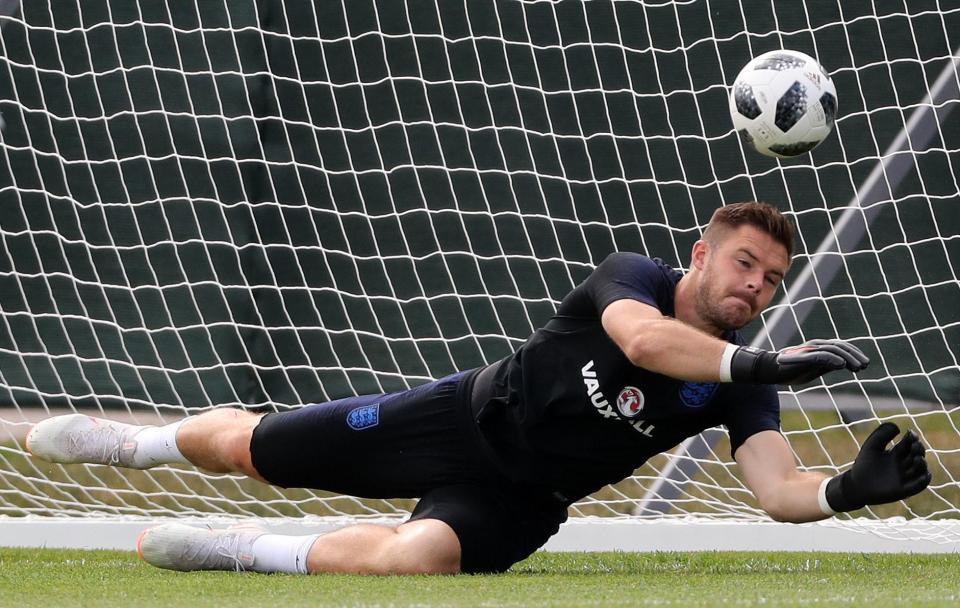  Jack Butland is currently with the England at the World Cup in Russia