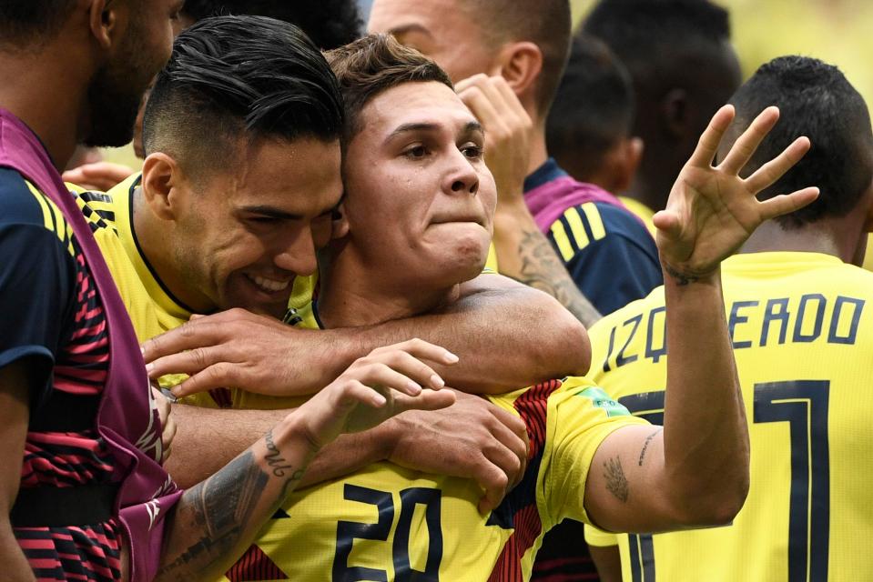 Juan Quintero's strike for Colombia against Japan came second