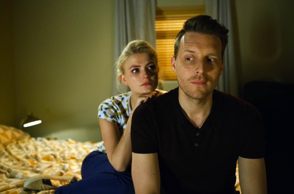  Groomed . . . Lucy’s character Bethany Platt with pervert Nathan Curtis