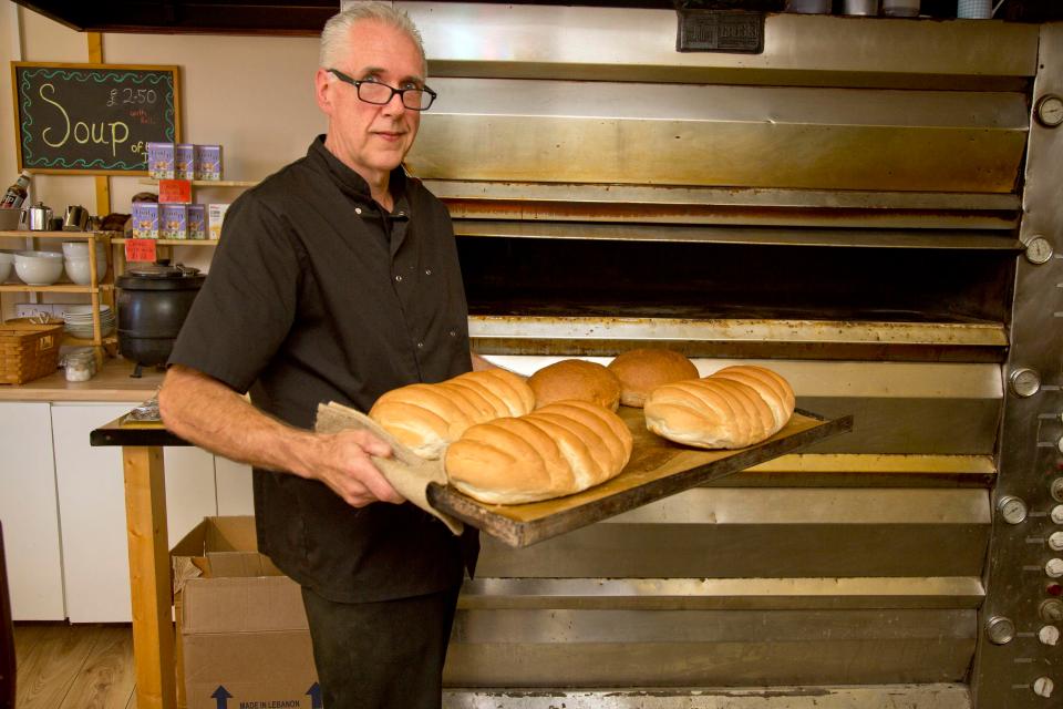  Ian bought the property next door, so what used to be a simple shop and patisseries is now also a cafe with 38 seats that serves breakfast and hot lunches