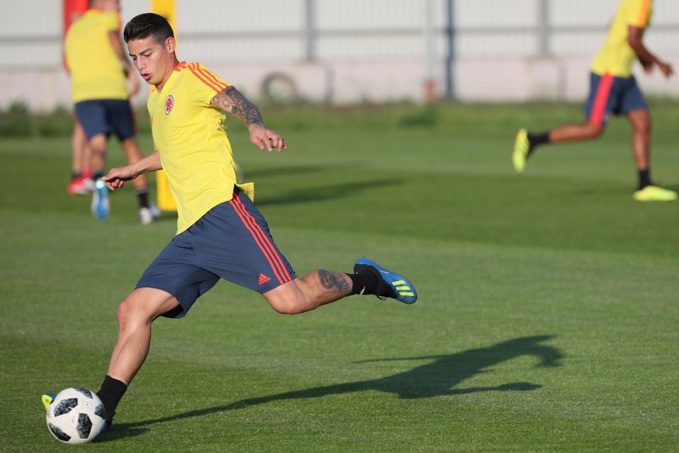 Colombia's James Rodriguez is a fan of the Adidas X Team Mode