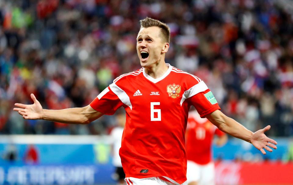  Everton are lining up a move for Russian World Cup star Denis Cheryshev