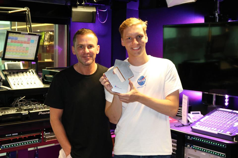  George Ezra, with Scott Mills, is holding Drake off top spot in the midweek singles charts by a massive 10,000 sales