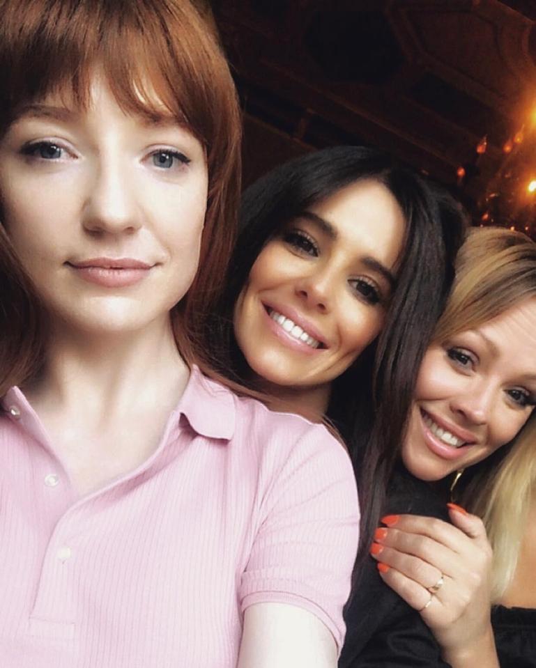  Girls Aloud bandmates Nicola Roberts and Kimberly Walsh helped celebrate Cheryl's 35th birthday on Friday