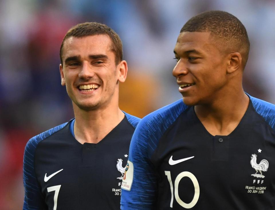  Antoine Griezmann and Kylian Mbappe are France's in-form frontmen