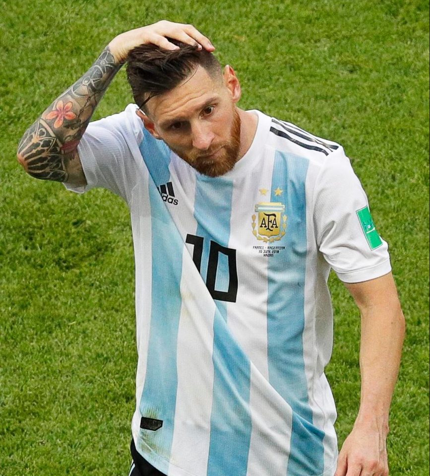  Lionel Messi's Argentina team were knocked out of the World Cup by France