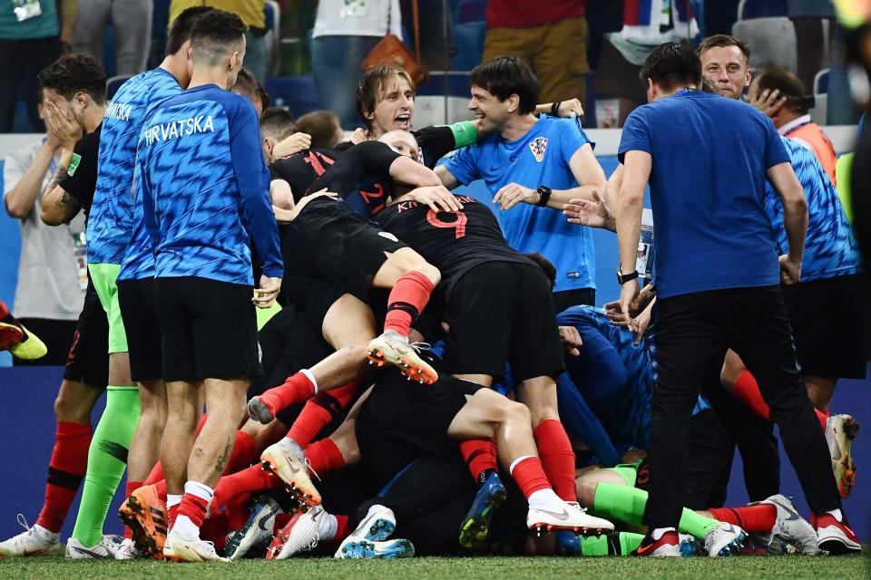  Croatia are through to the World Cup quarter-finals after beating Denmark