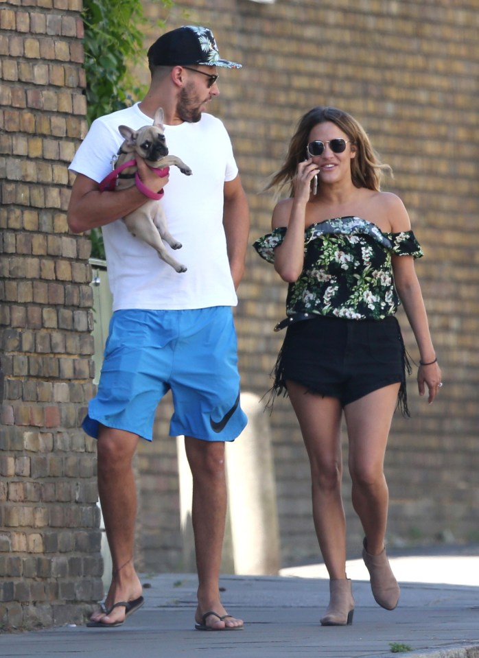 Andrew Brady and Caroline Flack