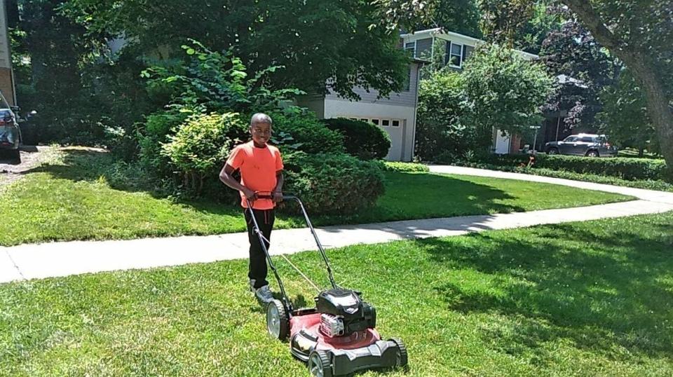  He kept on mowing when the police car pulled up in Maple Heights, Ohio