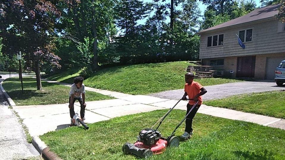  Reggie Fields, 12, was reported to cops for mowing the wrong lawn