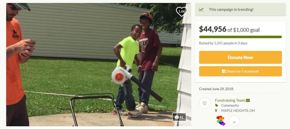  A GoFundMe page has raised more than £34,000 in three days