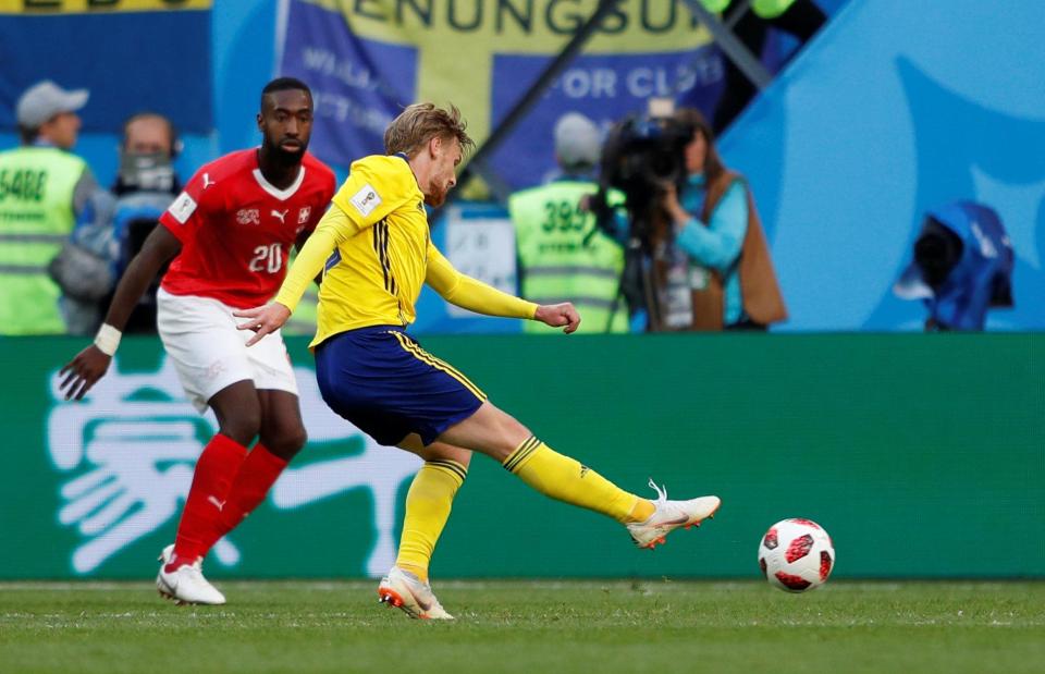  Sweden ace Emil Forsberg fired the Scandinavian country ahead in the 66th minute