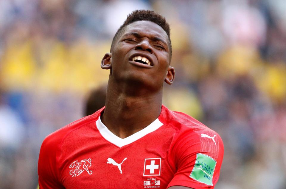  Schalke striker Breel Embolom failed to inspire his country to victory against Sweden