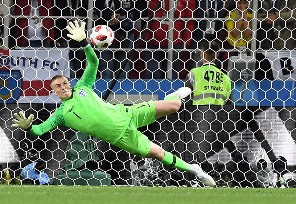 Jordan Pickford made the crucial save in England's penalty shootout victory over Colombia in the last-16