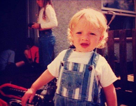  Pickford, pictured as a kid, revealed he would 'dive around on tarmac' when playing with his older brother