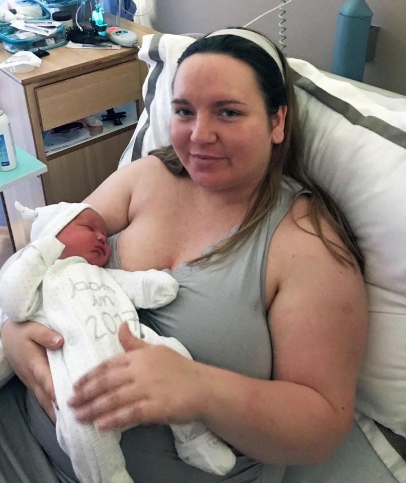 At her heaviest Janine weighed 17st 7lbs after the birth of her son, Oscar