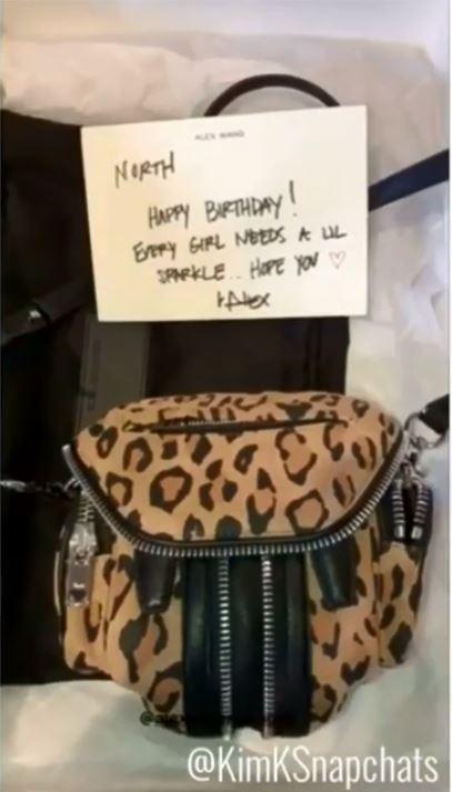 North was given this Alexander Wang bag as a birthday present