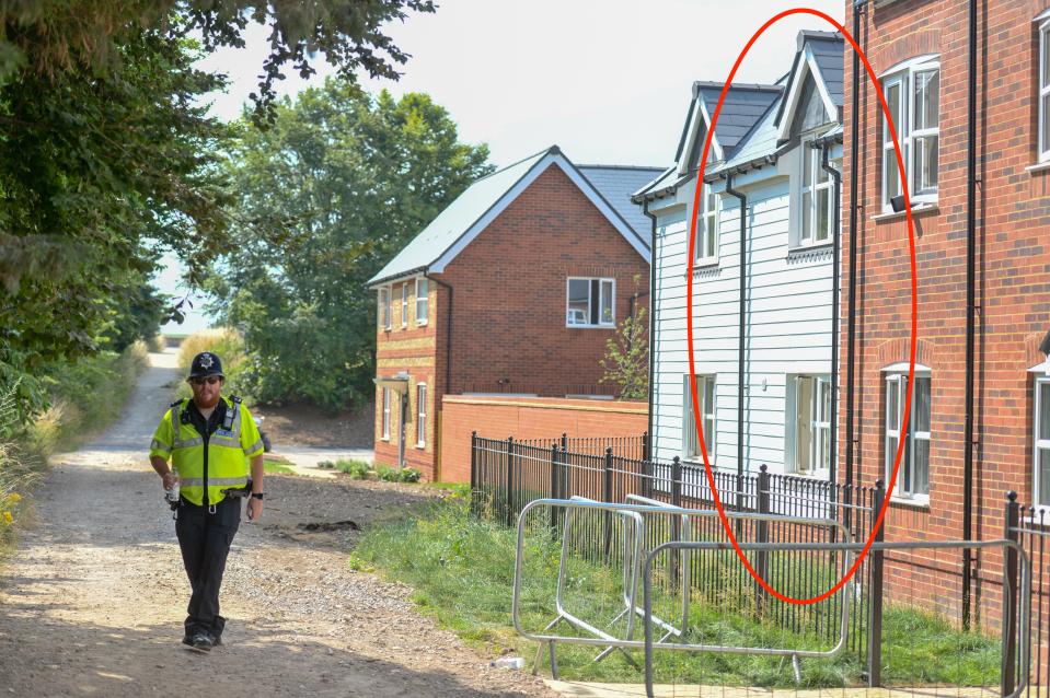  Police at the home where Emergency services were called to an address in Muggleton Road, Amesbury, on Saturday evening (June 30) after a man and woman, were found unconscious