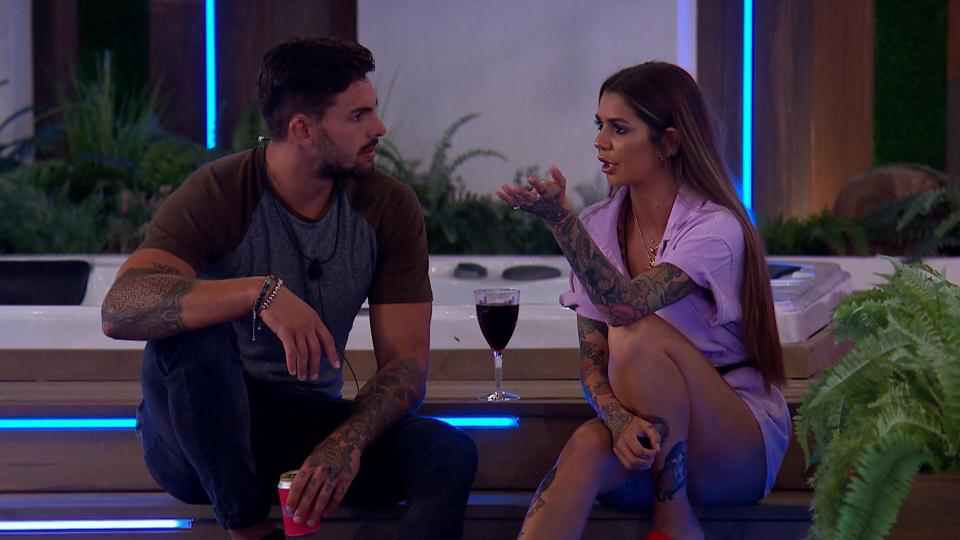  Love Island hunk Adam Collard's blossoming romance with Darylle Sargeant is on the rocks after he admits he still has feelings for axed Zara McDermott