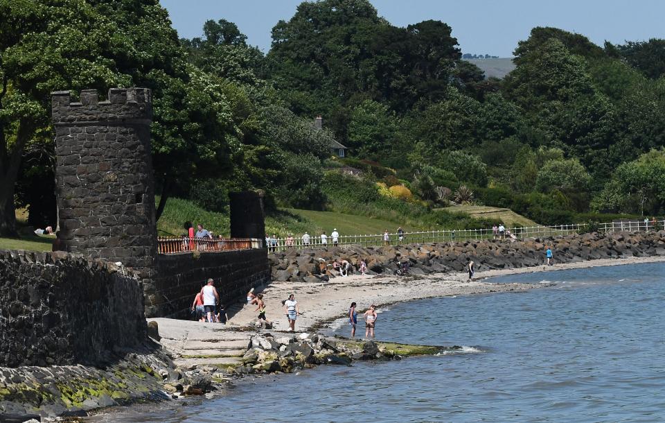  People enjoy a day out at Hazelbank Park outside Belfast