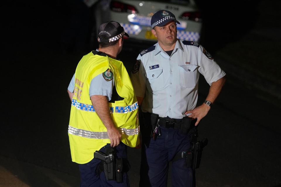  NSW Police attend the scene of a shooting at West Pennant Hills in Sydney's northwest