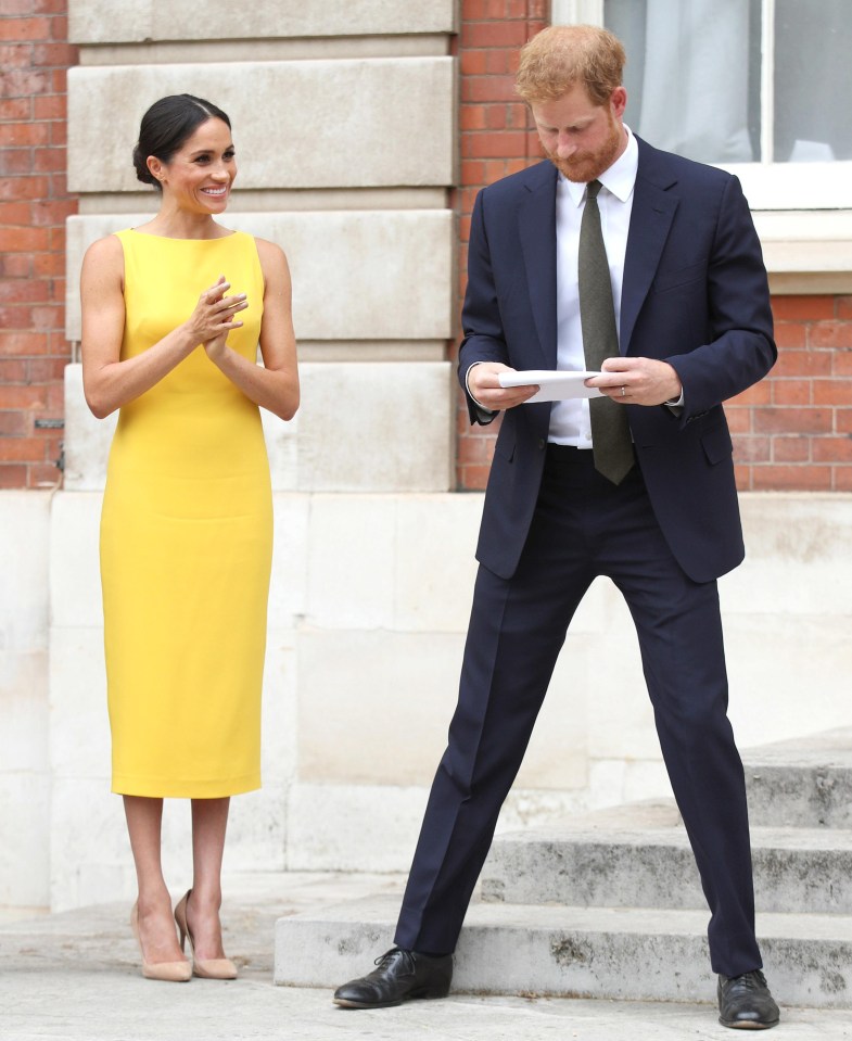 Meghan looked radiant in a yellow frock, proving she's certainly got her style mojo back