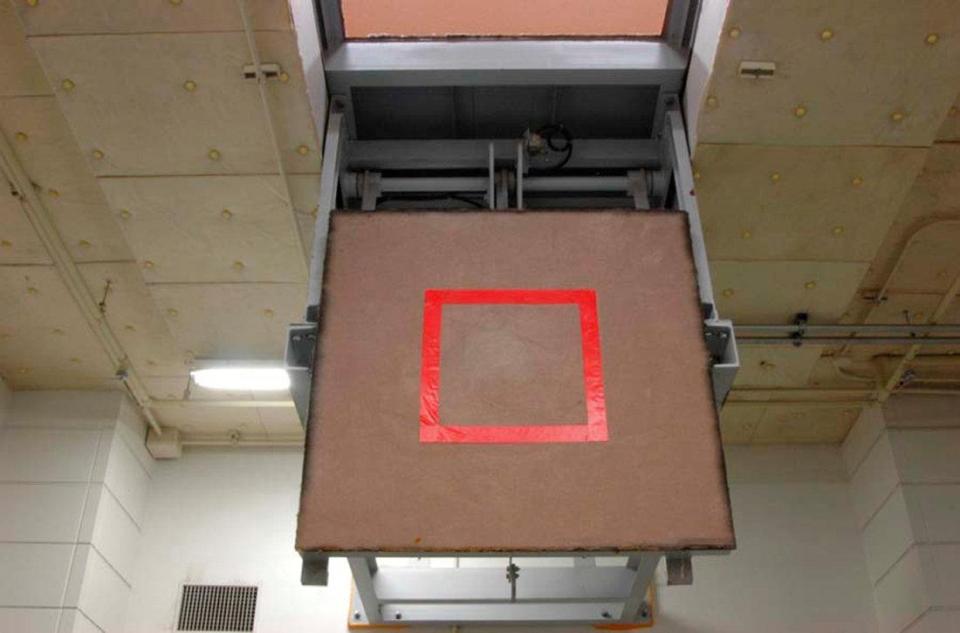  A trap door at the execution centre in Tokyo, Japan