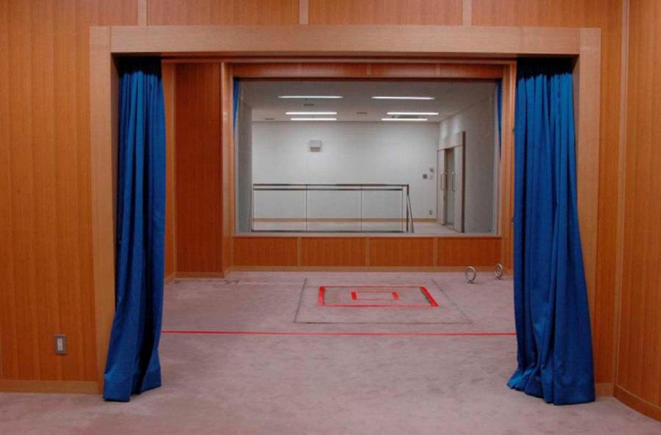  An execution chamber in Tokyo, Japan. Shoko was hanged for his role masterminding the deadly Sarin attack