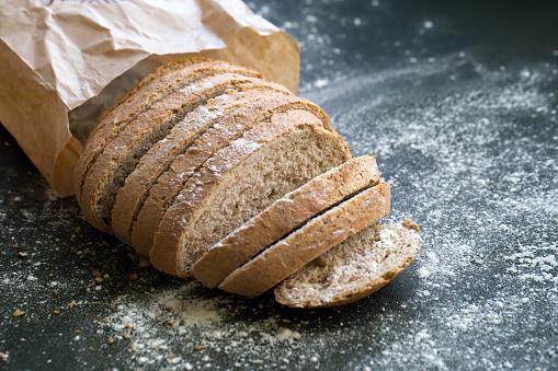 Bread can be defrosted one slice at a time or a whole loaf at a time, but don't defrost in the fridge as this will make it stale