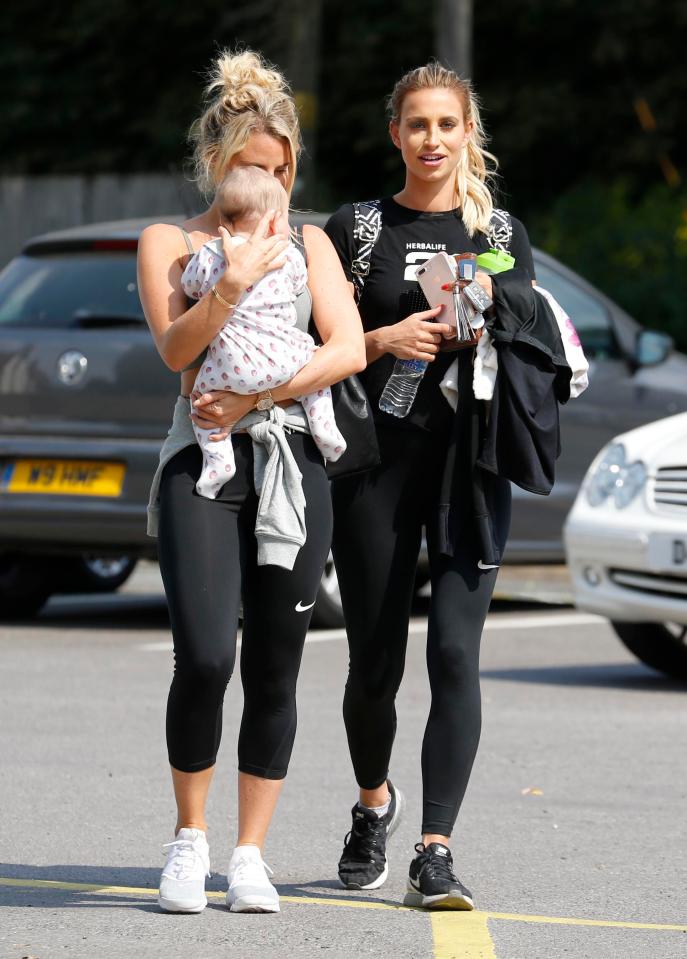  Danielle and Ferne looked ready for a workout as they stepped out in their gym gear