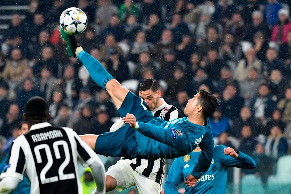 Cristiano Ronaldo scored his stunning overhead kick against Juventus last season