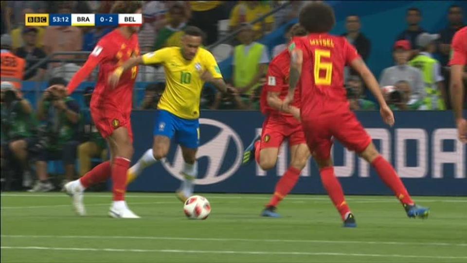  Brazil were desperate to get back in the game after Belgium scored twice before the break