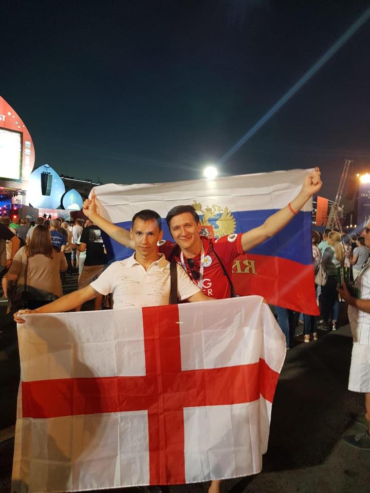  England supporters partied on the streets of Samara until the early hours