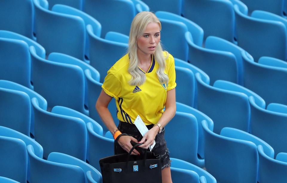  Oscar Hiljemark's girlfriend Elin Wass is hoping Sweden can defy the odds against England