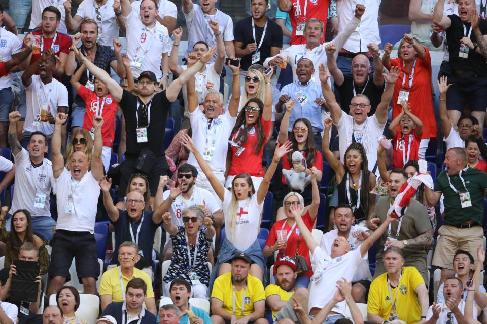  Becky Vardy leads the celebrations as Dele Alli doubles the lead for England