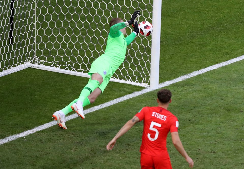 Jordan Pickford was Gareth Southgate’s first-choice goalkeeper in Russia