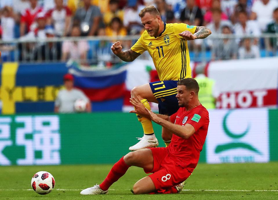  England midfielder Jordan Henderson has starred for the Three Lions at the World Cup in Russia