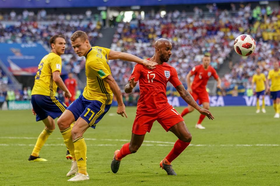  Delph came on for 13 minutes at the end of their 2-0 win over Sweden in Samara