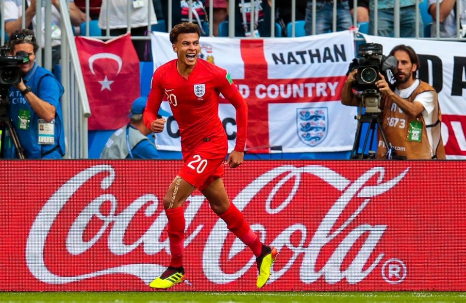  Dele Alli peels away after his goal seals a 2-0 quarter-final victory over Sweden