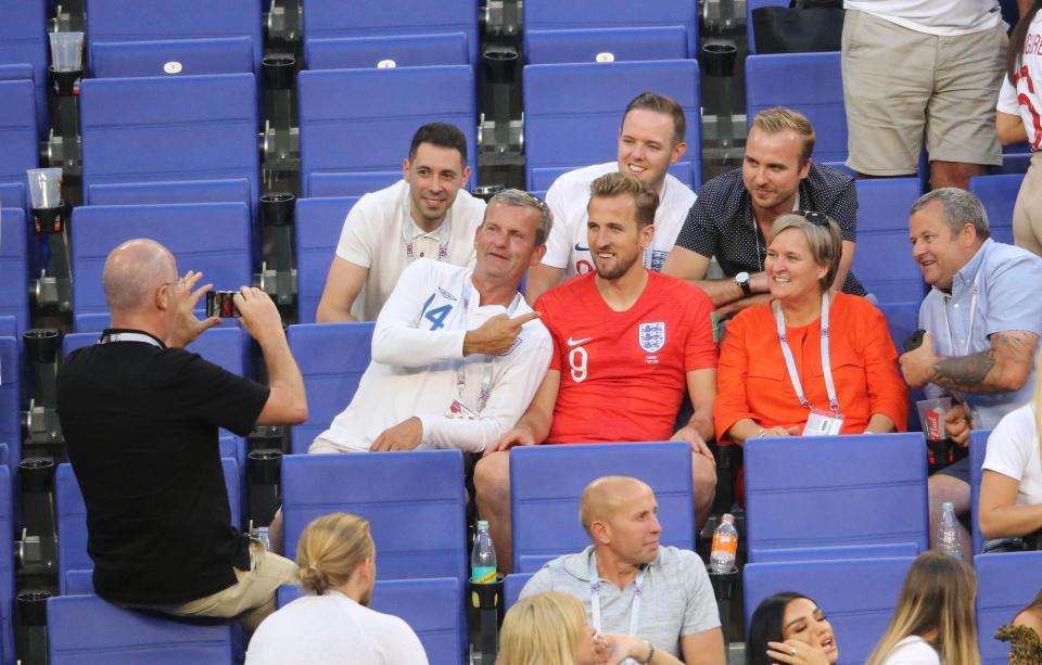  Harry Kane joined his parents in the stands