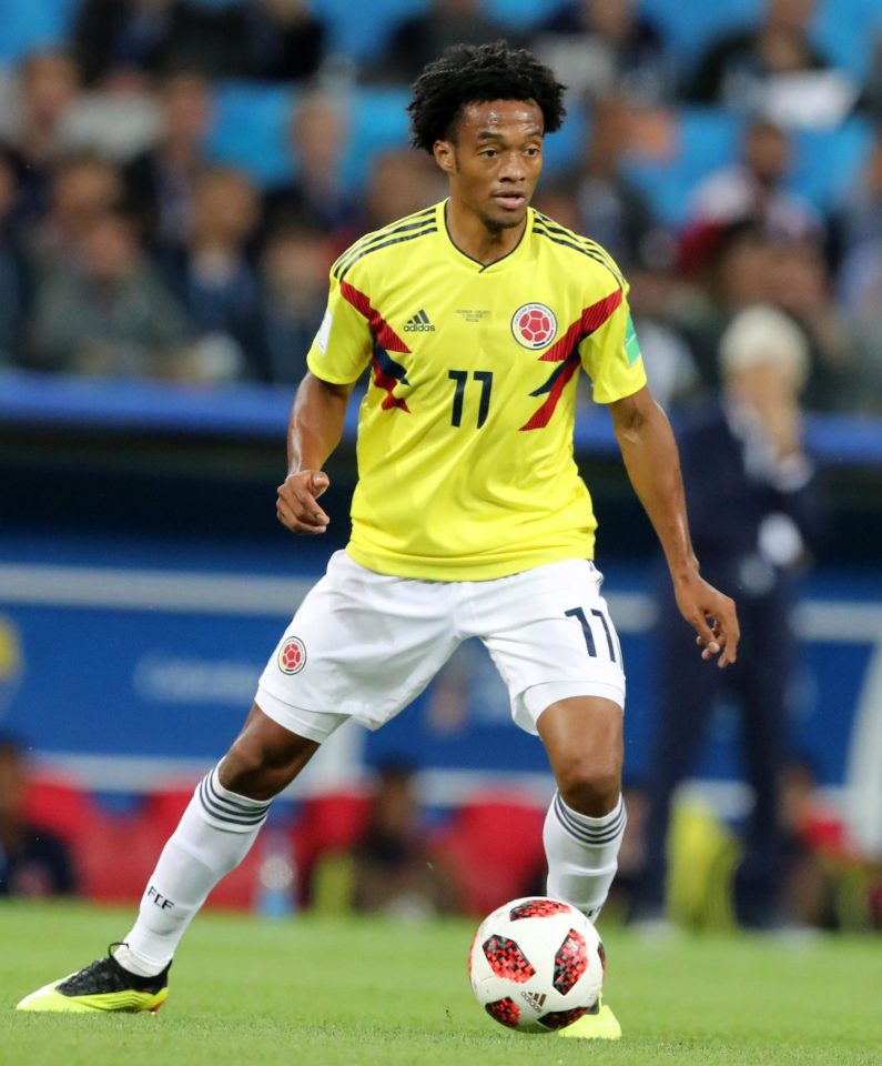  Juan Cuadrado shared the message with his huge army of Instagram followers