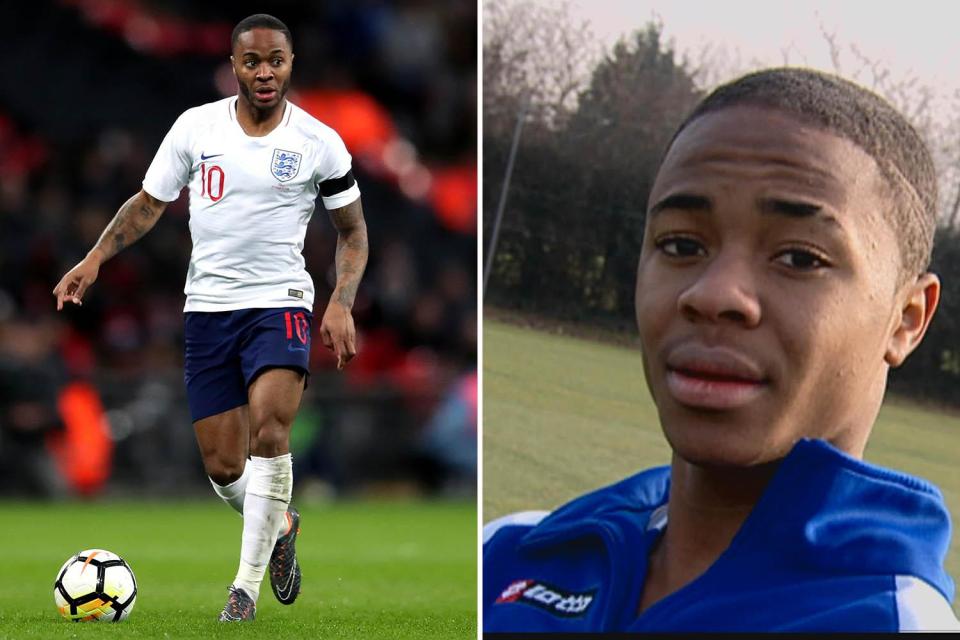  Raheem Sterling moved from Jamaica at the age of five to a rough estate in Wembley, North London