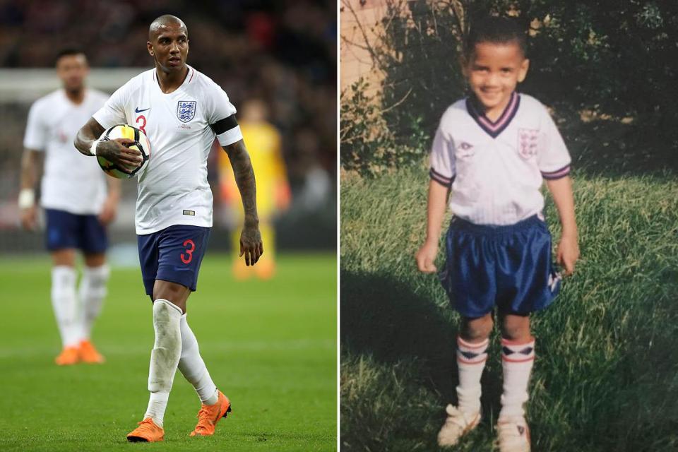  Ashley Young is the squad's oldest player, hailing from Stevenage