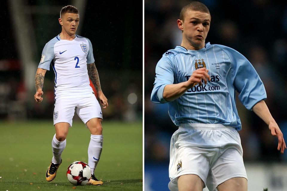  Bury lad Kieran Trippier began his career at Manchester City's youth setup