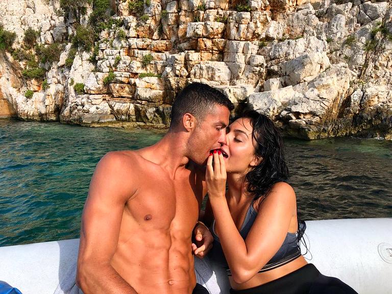  Cristiano Ronaldo, pictured with girlfriend Georgina Rodriguez, has been sharing his wealth after holidaying in Greece