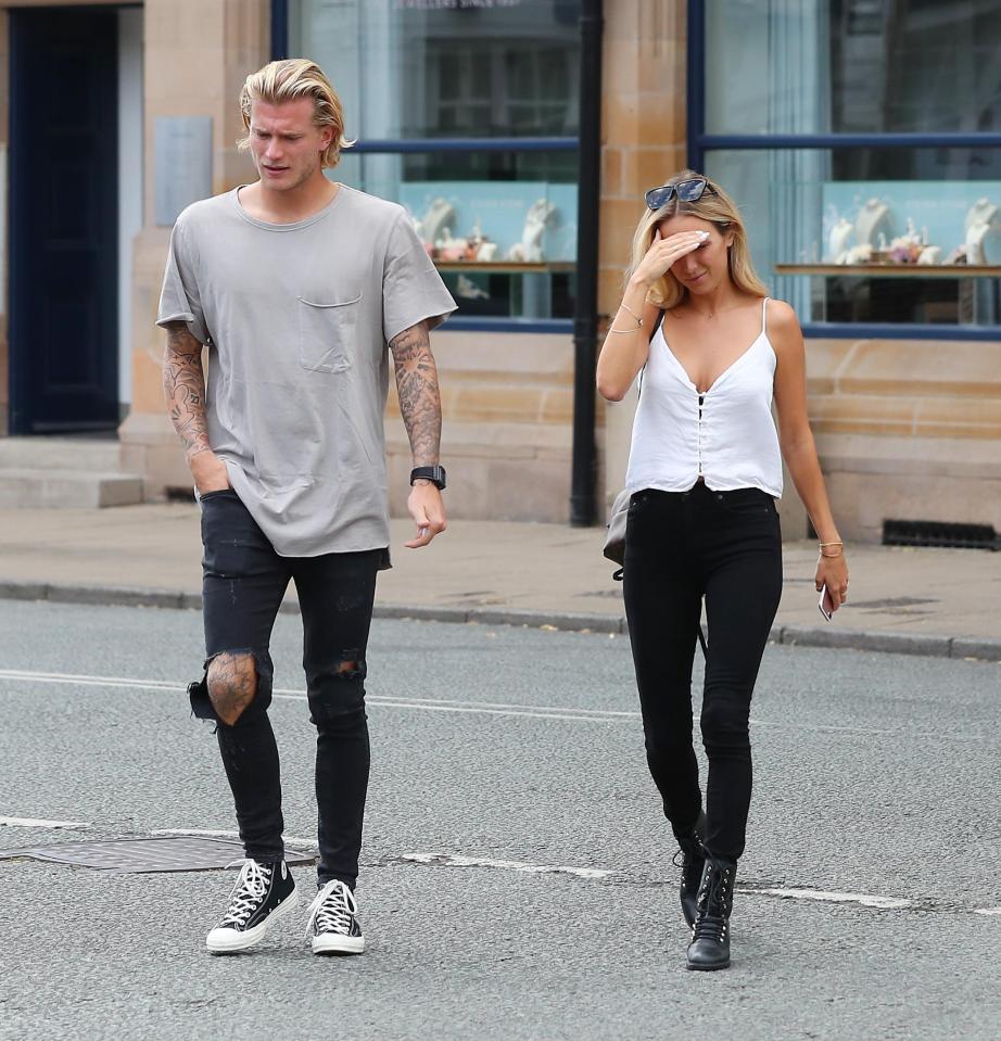  Loris Karius has had girlfriend Daniella Grace to support him during a torrid few months