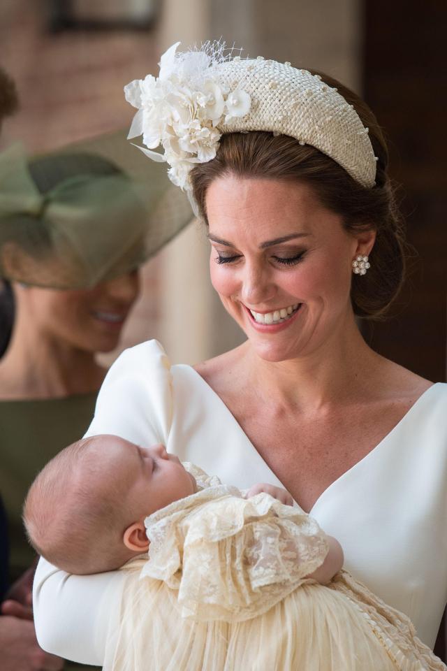  Kate Middleton wore a white Alexander McQueen dress to her newborn son's christening last week