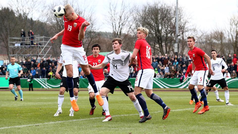 The hotshot have bagged five goals in three games for Norway's U19s