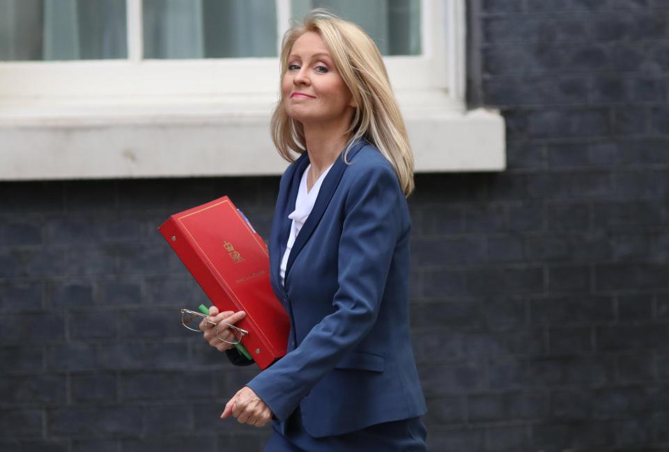  Brexiteer Esther McVey signalled support for the PM as she arrived at Cabinet